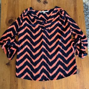 Chevron Print Blouse 💙